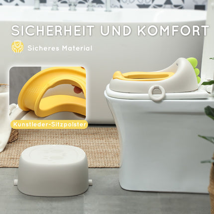 3-in-1 Kinder-Töpfchen mit Griff, grau, bis 50 kg