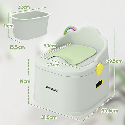 3-in-1-Töpfchen für Kinder, abnehmbar, grau, 6-72 Monate