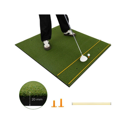 3-in-1 Golf-Abschlagmatte. Hochwertige Abschlagmatte mit Kunstrasen, 152 x 117 cm.