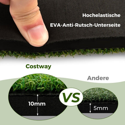 3-in-1 Golf-Abschlagmatte. Hochwertige Abschlagmatte mit Kunstrasen, 152 x 117 cm.