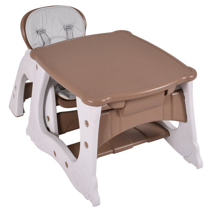 Chaise haute 3 en 1, chaise bébé et ensemble de sièges avec plateau-repas réglable en 3 positions