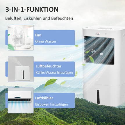 Mobiles Klimagerät – 15 l, 60° Oszillation, Fernbedienung
