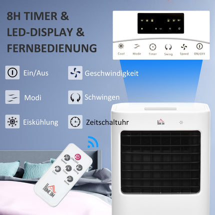 Mobiles Klimagerät – 15 l, 60° Oszillation, Fernbedienung