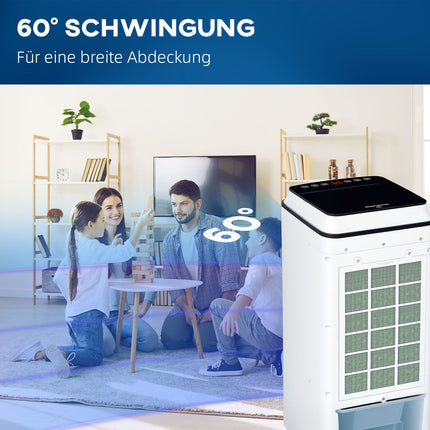 3-in-1 tragbare Klimaanlage mit Luftbefeuchter, 4L, Fernbedienung
