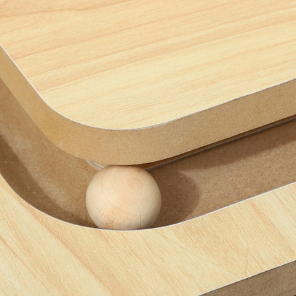 Arbre à chat 3 en 1, arbre à chat de 87 cm, arbre à chat en sisal avec balle de jeu, arbre à chat pour chats, meuble à gratter pour chat, intérieur, chêne