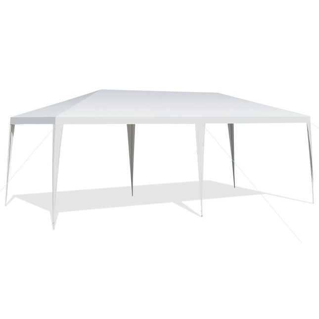 3m x 6m Partyzelt, wasserdichtes Strandzelt mit Seilen, Weiß