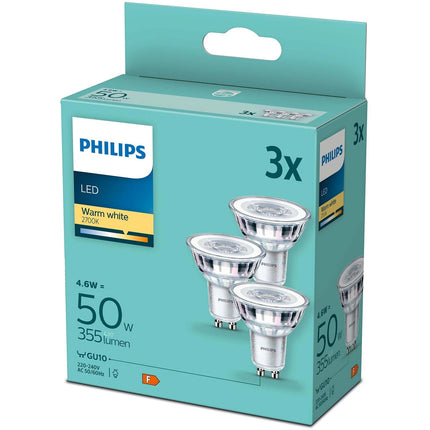 3er-Pack LED GU10 4,6W (50W) 355lm