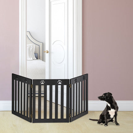 3-part dog fence paws