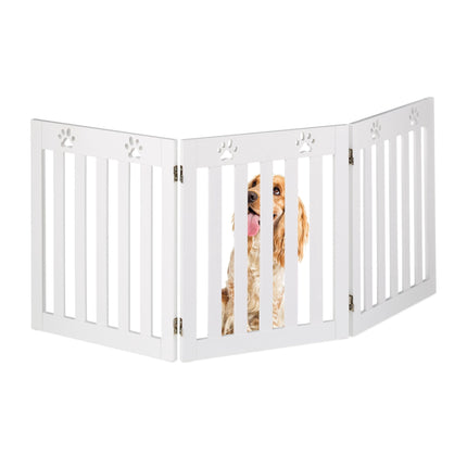 3-part dog fence paws