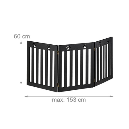 3-part dog fence paws