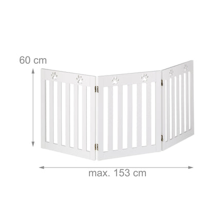 3-part dog fence paws