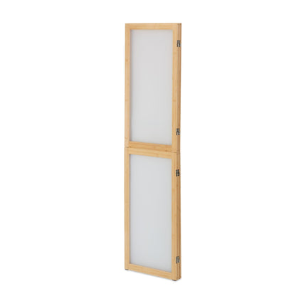 3-part screen with bamboo frame