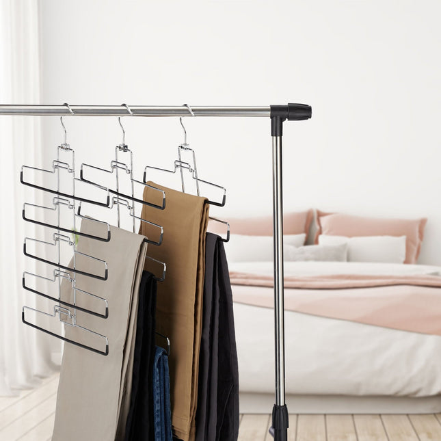 3 Stk. Multi-Kleiderbügel für Hosen