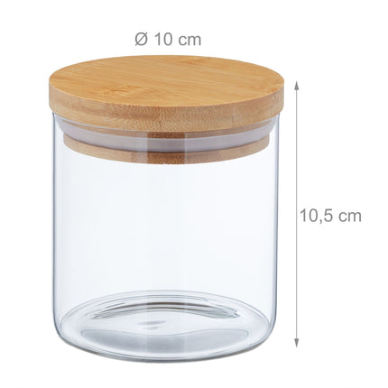 3 pcs. Storage jars 380 ml
