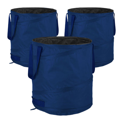 3 sacs de jardin 85 litres bleus