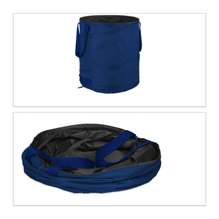 3 sacs de jardin 85 litres bleus