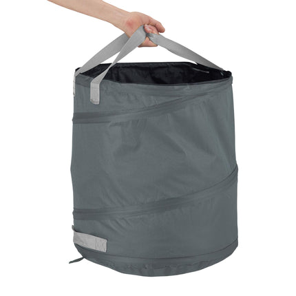 3 pcs. garden bags 85-liter gray