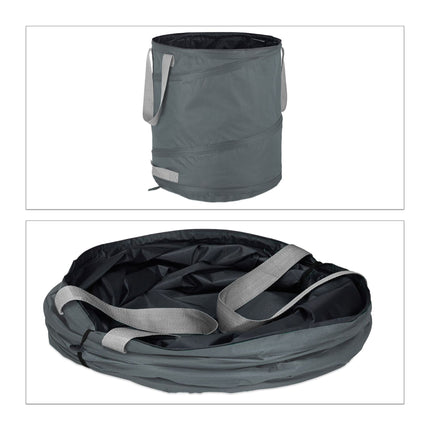 3 pcs. garden bags 85-liter gray