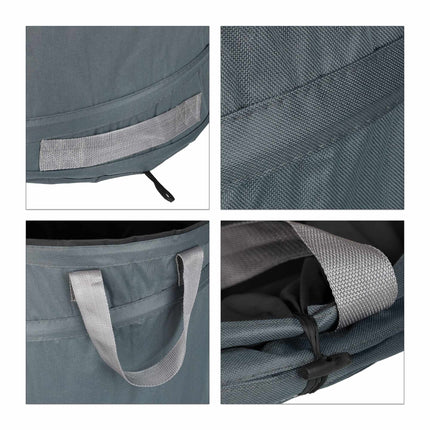 3 pcs. garden bags 85-liter gray