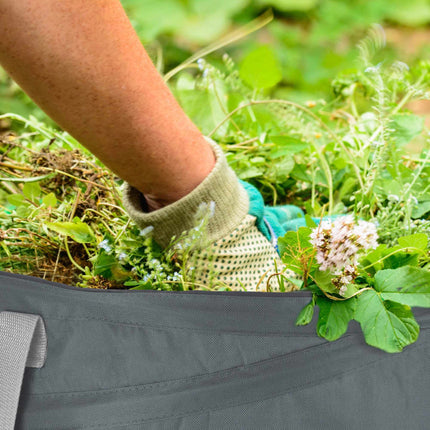 3 pcs. garden bags 85-liter gray