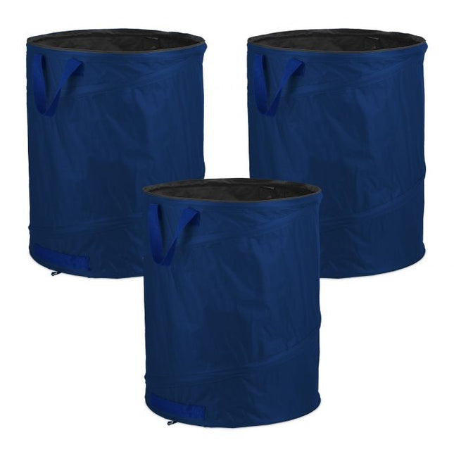 3 pcs. garden sacks 160-litre blue
