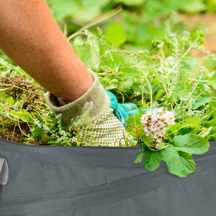 3 pcs. garden sacks 160-litre grey