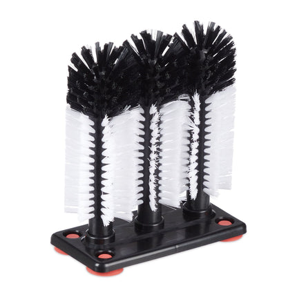 3-piece brush for washing glass