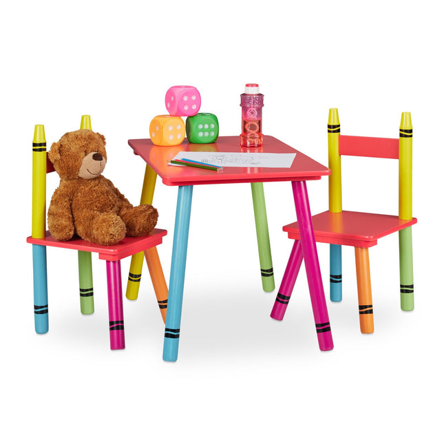 3-teilige Kindersitzgruppe, bunt