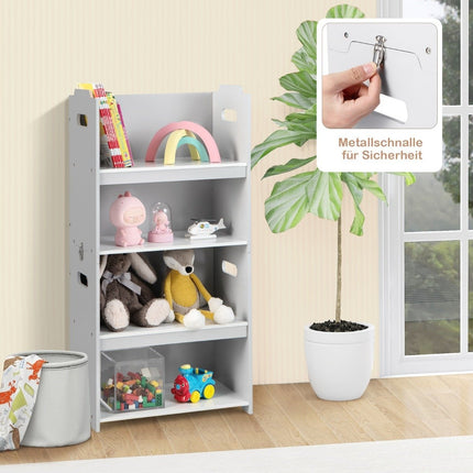 3-teiliges Tisch- und Stuhlset für Kinder 4-in-1-Aktivitätstisch mit 2 stapelbaren Stühlen Grau und Weiß