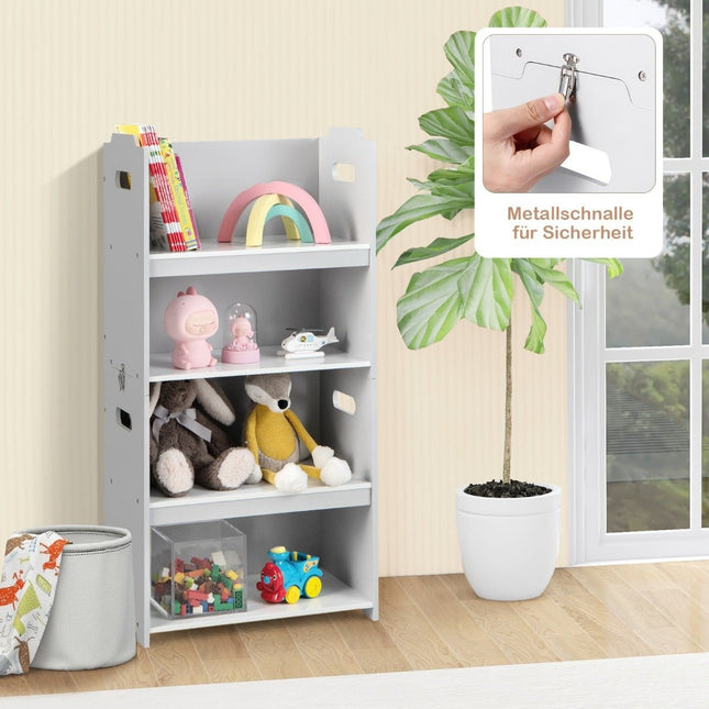 3-teiliges Tisch- und Stuhlset für Kinder 4-in-1-Aktivitätstisch mit 2 stapelbaren Stühlen Grau und Weiß