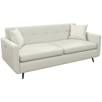 3-Sitzer-Sofa mit Armlehnen & Seitentasche, gepolstert