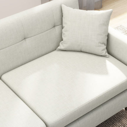 3-Sitzer-Sofa mit Armlehnen & Seitentasche, gepolstert