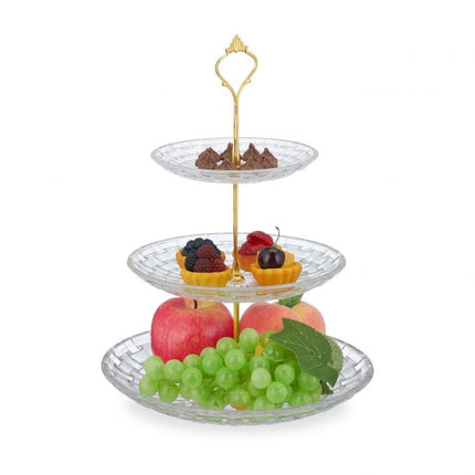 plat en verre à 3 niveaux