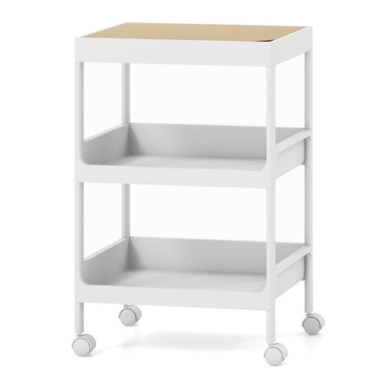3 tier trolley serving trolley with wheels and removable tray