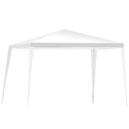 3x3m Outdoor Canopy Tent with Stakes & Ropes, White