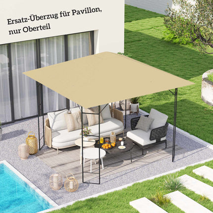 3x3m Pavilion Replacement Roof, Water-Resistant, UPF30+