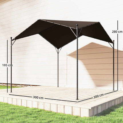 3x3 m Pergola mit Metallrahmen und UPF30+ Dach
