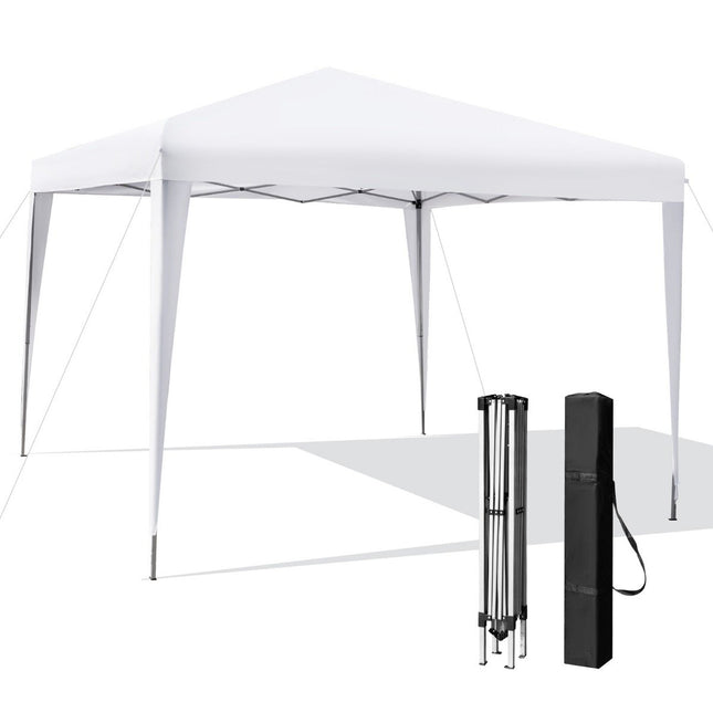 3 x 3 m Pop-Up-Pavillon, Strandzelt für den Außenbereich, Weiß