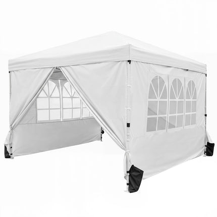 3x3m Pop-Up Pavillon, Wasserdicht, 4 Seitenwände, Tasche