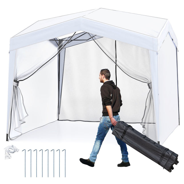 3x3 m Pop-Up Pavillon, wasserdicht, inkl. Tasche & Heringe