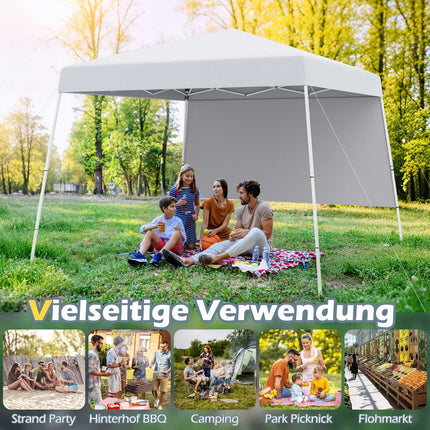 3x3m Pop-Up Gazebo, Waterproof, UV Protection, White