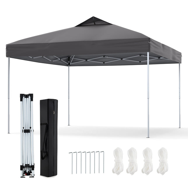 3x3m Wasserdichter Pop-Up Pavillon, UV 50+ Grau