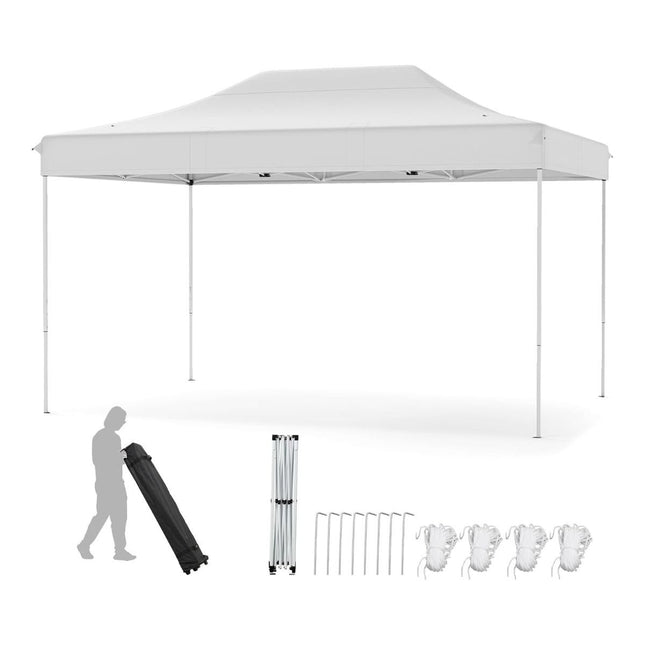 3 x 4,5 m Faltpavillon mit Rollen & Seilen