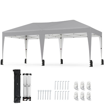 3 x 6 m pop-up pavilon s UV ochranou, šedý