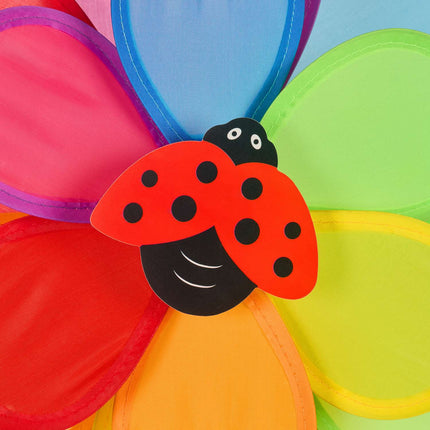 3x pinwheel with ladybug