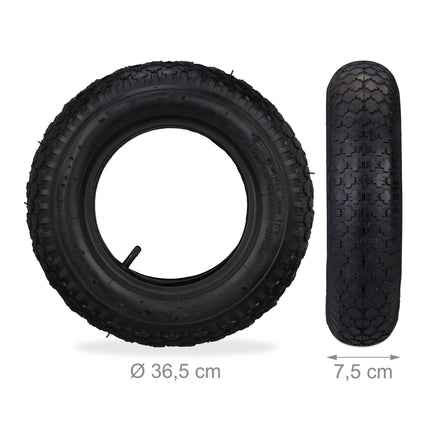 3x LKW-Reifen 3.50-8 mit Schlauch