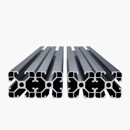 4040 T-Slot Aluminum Extrusion, 600 mm, 4 Pack, Black