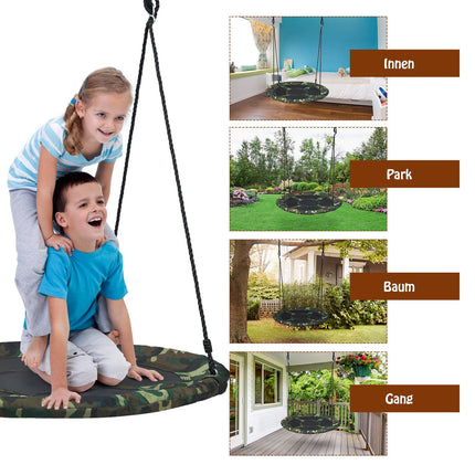 100 cm große Baumschaukel – Verstellbare Seile, 150 kg Tragkraft