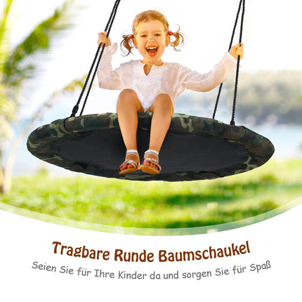 100 cm große Baumschaukel – Verstellbare Seile, 150 kg Tragkraft