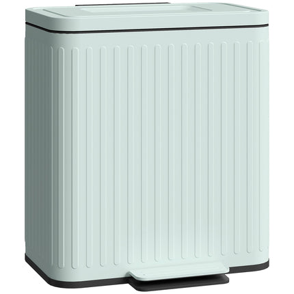 40L Duo-Pedaleimer, Metall, 2 x 20L Fassungsvermögen